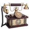 Vintage Telefon Miniaturmodell Figur Antike Eisenhandwerkskunst Ornament Heim Schreibtisch Dekor