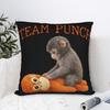 Pillow Cover Baby Monkey Punch Cute Monkey Punch Vintage Pillow Case For Sofa Bedroom Home Decor Pillowcases