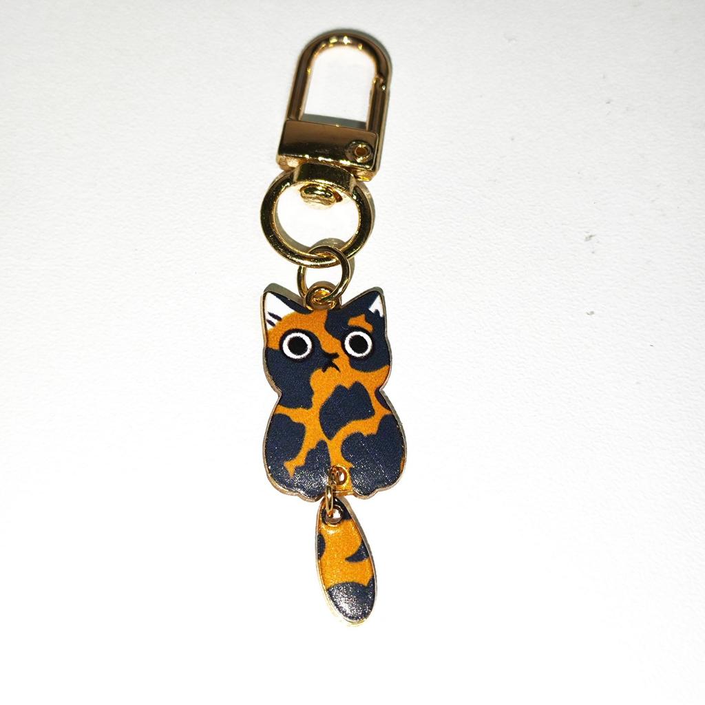 Cat Pendant Selling Cute Fun Cartoon Keyring Kitty Bicycle Car Motorcycle Keychain Metal Accessories Fashion Man Woman Gift