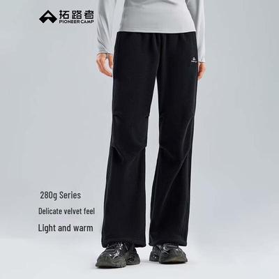 Women's Autumn/Winter Windproof Warm Straight Fleece Pants GRK507045