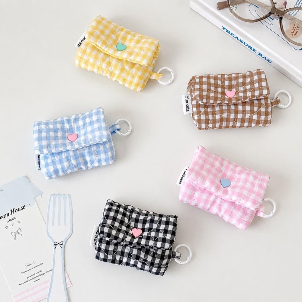 With Keyring Earphone Bag Lightweight Coin Purse Pouch Cute Mini Earphone Pouch for AirPods