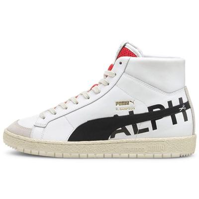 Ralph Sampson 70 Mid Draft Unisex Sneakers White Black Red 381199-01