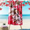 Asciugamano da Spiaggia con Stampa RB Leipzig, Asciugamano Grande Morbido ad Asciugatura Rapida per Spiaggia Campeggio Nuoto