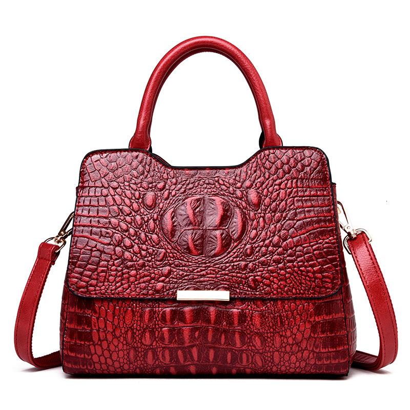 Crocodile Luxury Women's Bags Genuine Leather Female Designer Shoulder Tote Crossbody Handbag Ladies Pochette Bag