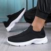 Markenschuhe, Sportschuhe, neue faule Schuhe, atmungsaktive Mesh-Laufschuhe, leichte Mesh-Schuhe, schwarz.