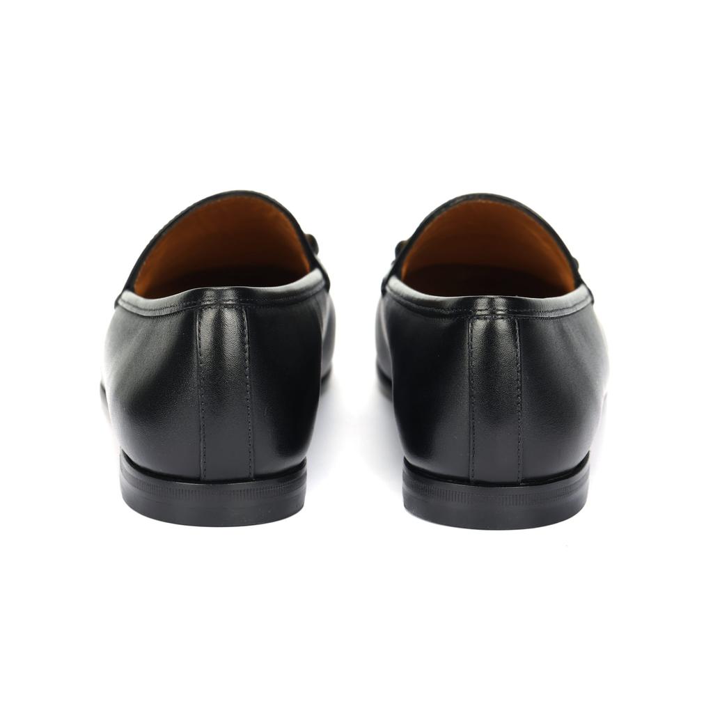 Gucci Betis Glamour Leather Loafers Black Women's 482464 BLM00 1000