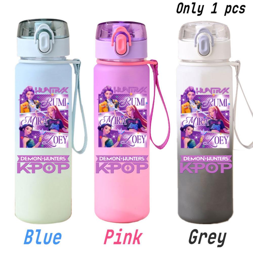 For KPOP Cup 750ML Bottle Portable Sports Kpop Plastic Anime Gradient Drinking Direct Drinking Water Cup Gourd Container