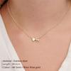 St. Delan DIY 3D Heart Necklace: Personalized Non-Fading Clavicle Chain