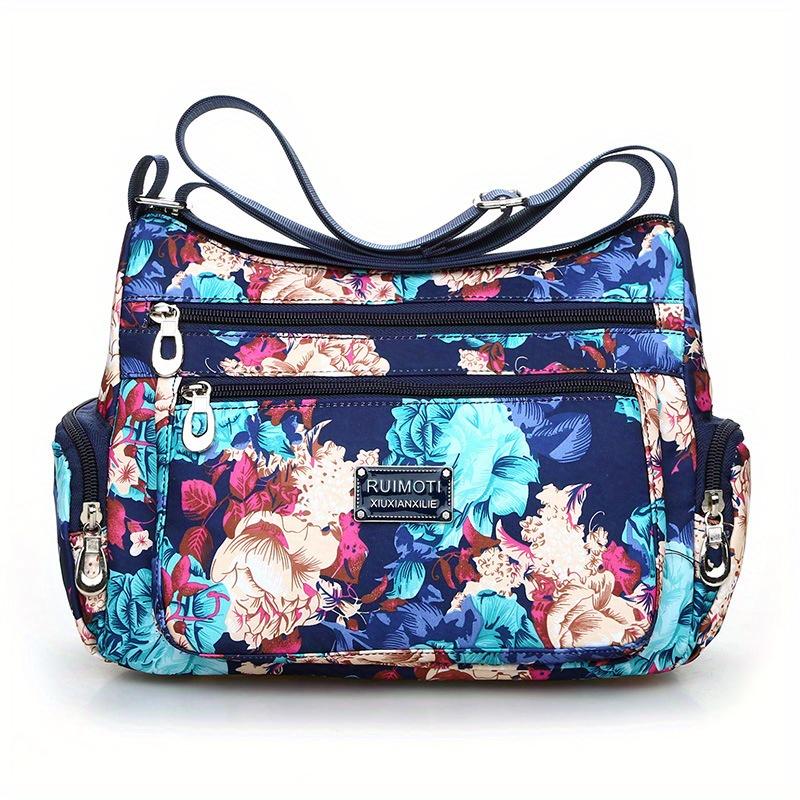 

Women s Fashion Floral Crossbody Nylon Shoulder Bag