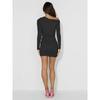 Autunno Donna Senza Spalline Sexy Collo Obliquo Pieghettato Pacchetto Fianchi Abiti Slim