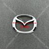 Car Front Grille Decorative Front Rear Stickers Badge Accessories for MAZDA2 Glossy black Bright silver 3D badge MAZDA2 Styling WGWE