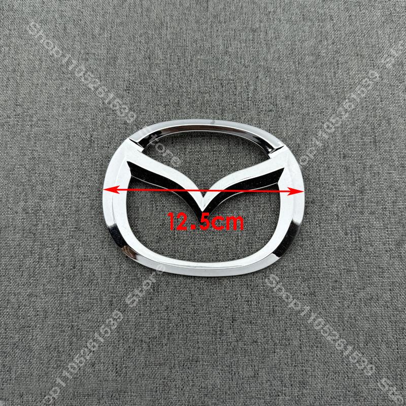 Car Front Grille Decorative Front Rear Stickers Badge Accessories for MAZDA2 Glossy black Bright silver 3D badge MAZDA2 Styling WGWE