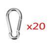 Mini-Karabiner-Schlüsselanhänger Aluminiumlegierung D-Ring Feder-Schnapphaken für Schlüssel Camping Wandern Zubehör