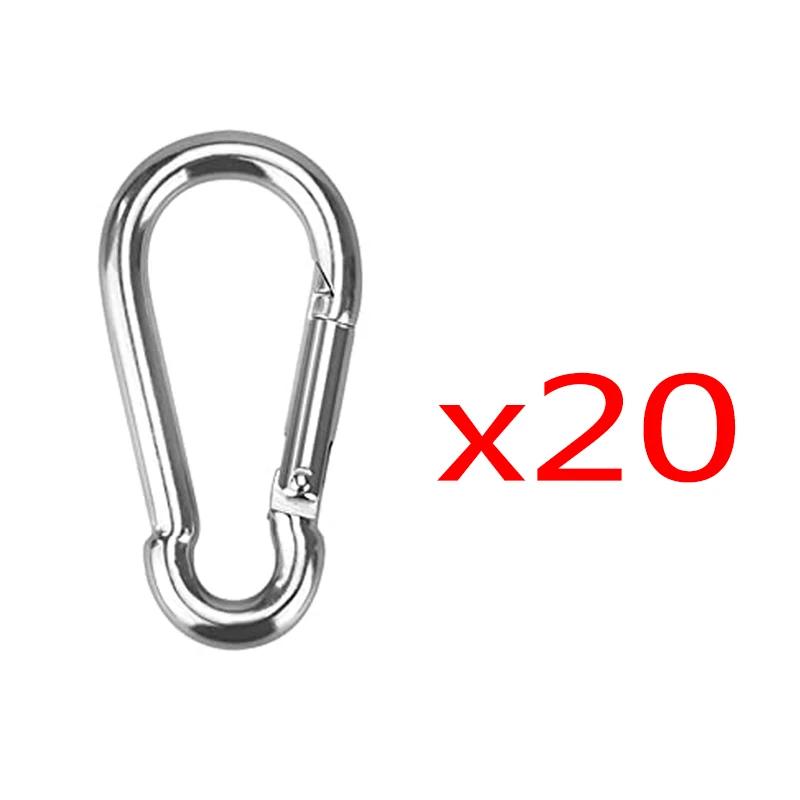 Mini-Karabiner-Schlüsselanhänger Aluminiumlegierung D-Ring Feder-Schnapphaken für Schlüssel Camping Wandern Zubehör