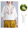 Ethnic Cotton Linen Slimming Top - Summer 2023 Women's Fashion