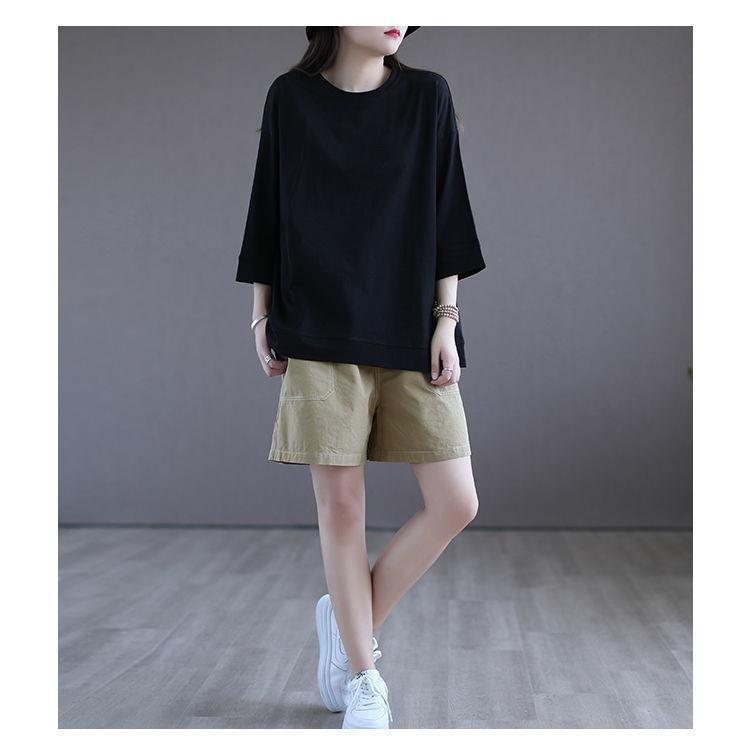 Women's Oversized T-Shirt Summer Casual Loose Fit Crewneck Workout Tee Short Sleeve Tops