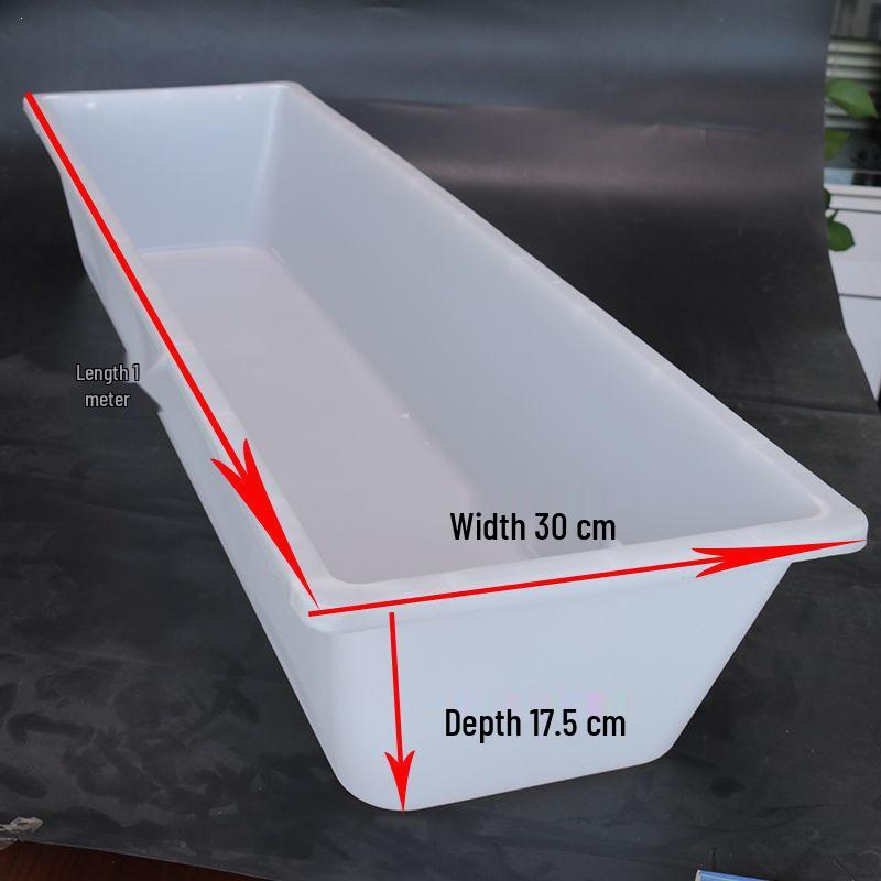 Bebedero Rectangular Engrosado para Ovejas y Terneros - Diseño de Caucho Vulcanizado y Plástico para Alimentación y Bebida.