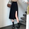 Women's Autumn 2026 High Waist A-line Skirt - Slimming Mid-length, Versatile Drape Design