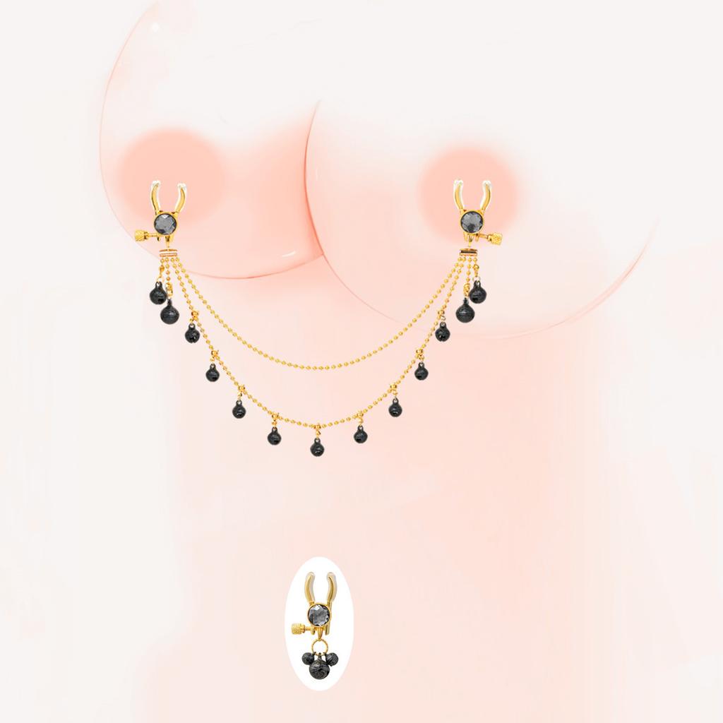 Quaste Brustclip mit Glöckchen Yin Clip Sexspielzeug Set SM Flirten