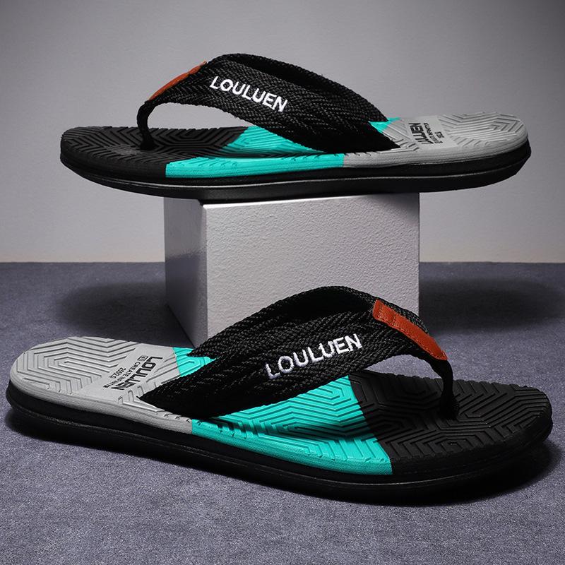 Trendy Men's Summer Flip-Flops - New Style Toe-Post Sandals for the Beach