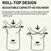 Ultra Light Waterproof Storage Bag Roll Top Closure Foldable Roll Top Dry Bag Wear Resistant Multi Sizes Outdoor Storage Sack
