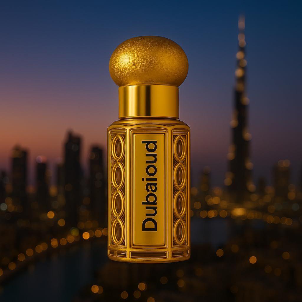 Attar Dubai Oud 6ml – Long Lasting Arabic Perfume Oil – Unisex Attar – Exotic Middle Eastern Fragrance – Alcohol-Free Pocket Size