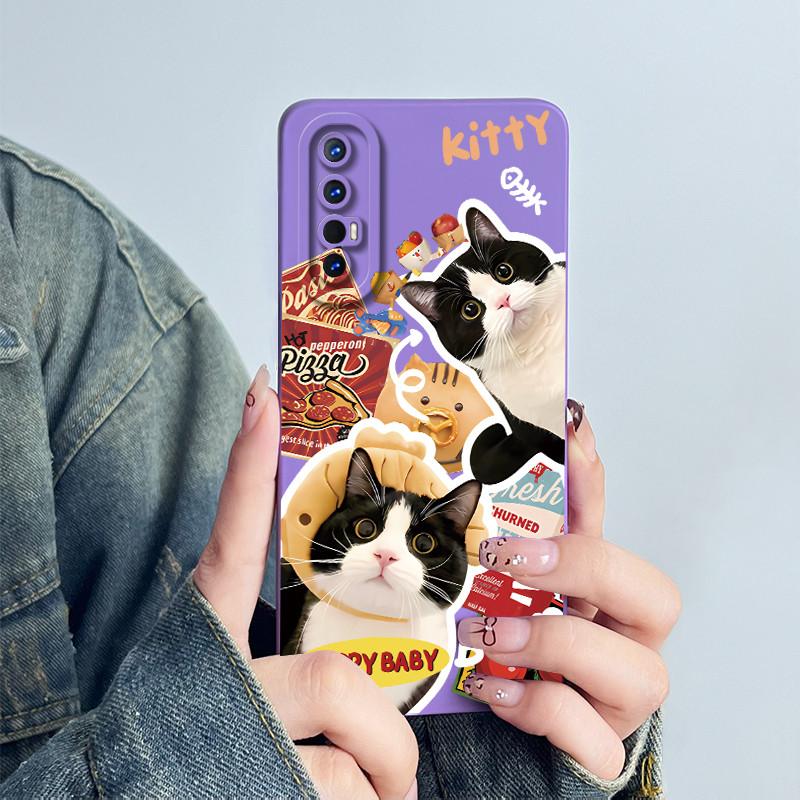 For OPPO Find X2 Neo / Reno3 Pro 5G Phone Case Cover CPH2009 Silicone Sweet Painted Cartoon Funda Lovely Printed Coque Casing