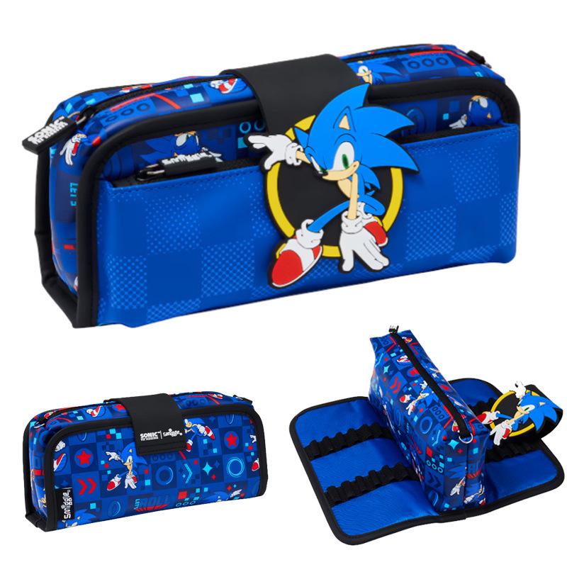 Smiggle Australia Sonic Cartoon Large Waterproof School Backpack for Kids