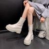 Foreign Thick-soled Martin Boots Korean Version of Fashion Boots 2025 New Autumn and Winter Fashion Versatile Small Slim Short Boots Women