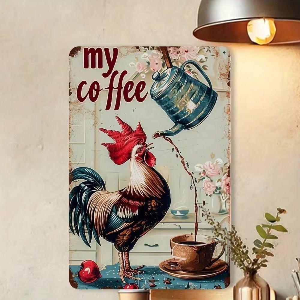 

Metal Wall Art Decor Tin Sign 20x30cm Vintage Rustic Home Decoration