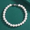 6-7mm Imitation Freshwater Pearl Necklace Jewelry Set Cross-border Bracelet Small Fragrant White Collarbone Chain