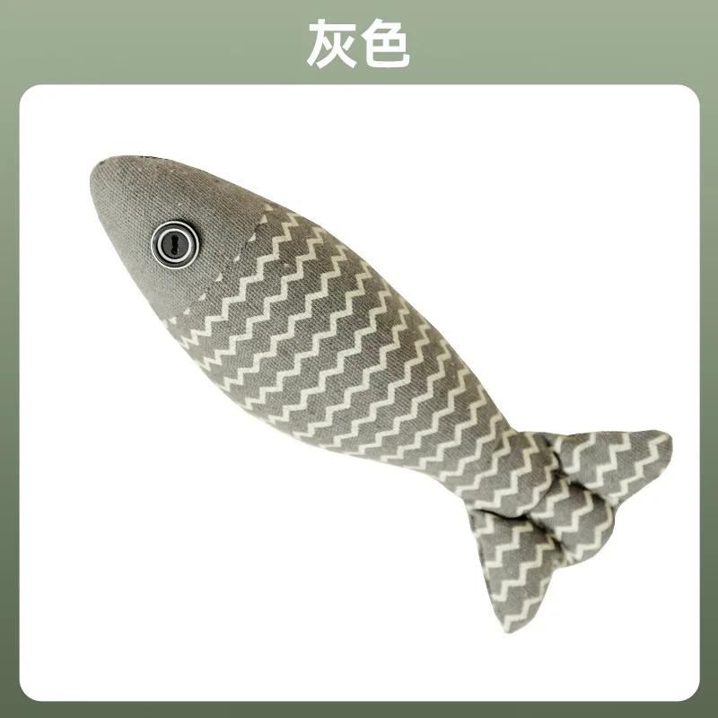 

Игрушка для питомца Льняная рыбка для снятия скуки Имитация рыбки Котенок точит зубы Чтобы развлечь кошку Товары для питомцев