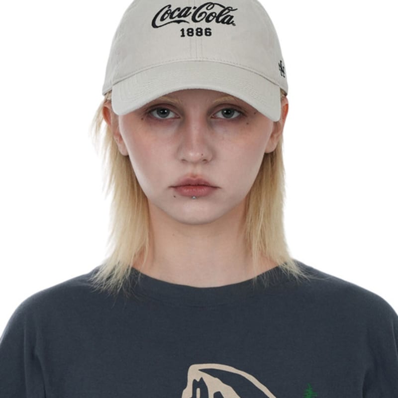 AMERICAN NEEDLE COCA-COLA 1886 LOGO бейсболка - КАМЕННЫЙ FREE