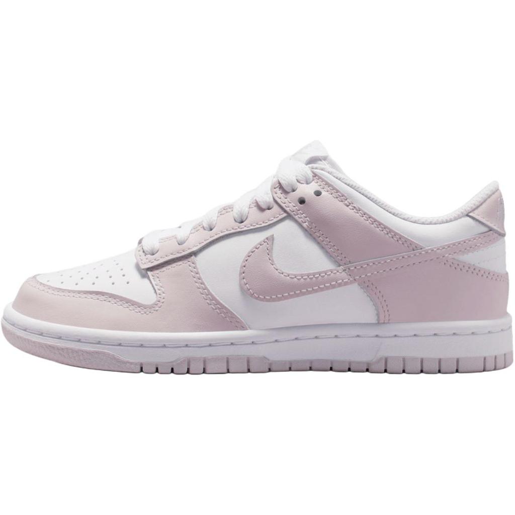 New Nike Dunk Low top Kids' Skateboarding Shoes White Light Purple Teenagers FB9109-128