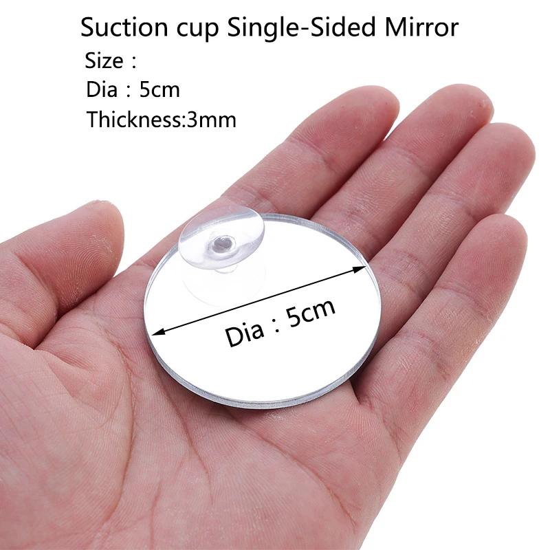 Aquarium Betta Mirror Fish Tank Floating Round Mirror for Fish Betta Flowerhorn Cichlid Training