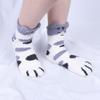 Thick Women Warm Soft Winter Sleeping Socks Floor Socks Cat Paw Coral velvet socks