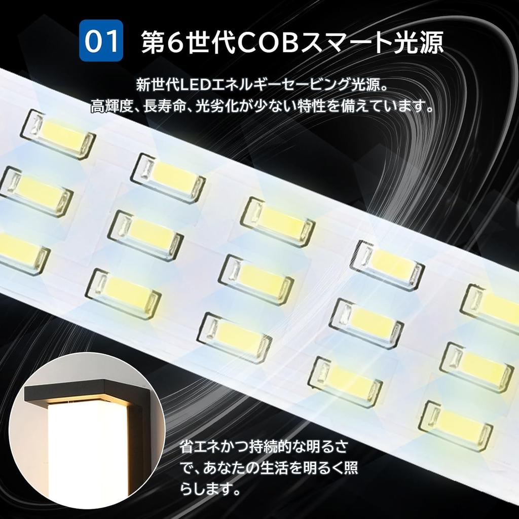 Tniopslife LED Entryway Light, Porch Light, Stylish Wall Lighting, Entryway Light, Rainproof, Energy-Saving LED Gatepost Light, Hallway Lighting