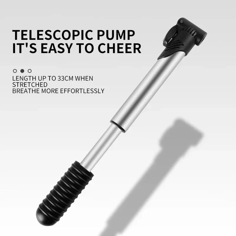 Bicycle Inflator Mini Portable MTB Bike Pump Hand Air Pump Scharder Presta Valve Basketball Football Equipment Bike Accessories