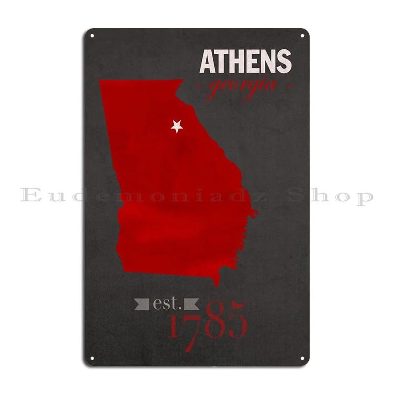 University Of Georgia Metal Sign Wall Mural Kitchen Personalized Kitchen Funny Tin Sign Poster 20x30cm（7.8x11.8inch）