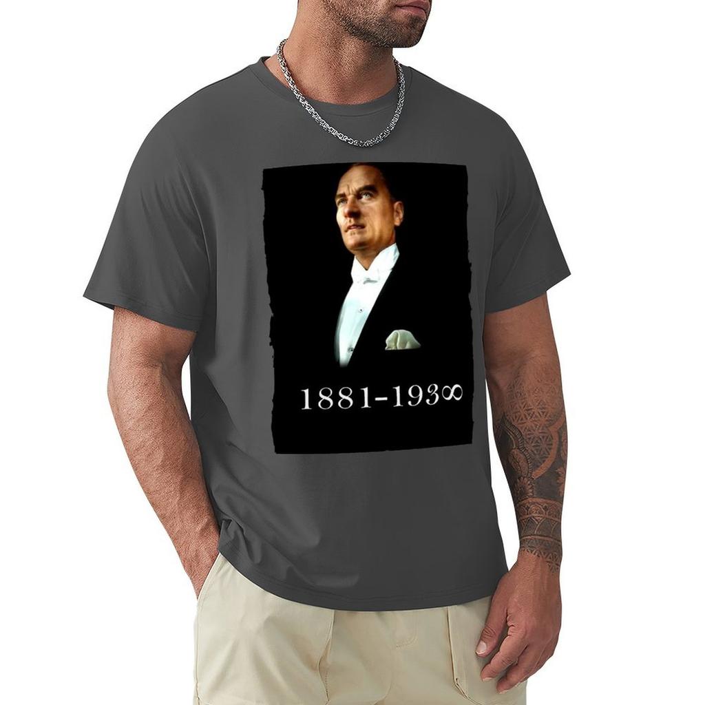 Ataturk Forever T-Shirt Korean Fashion Quick Drying Short Sleeve Tee Vintage T Shirt Men