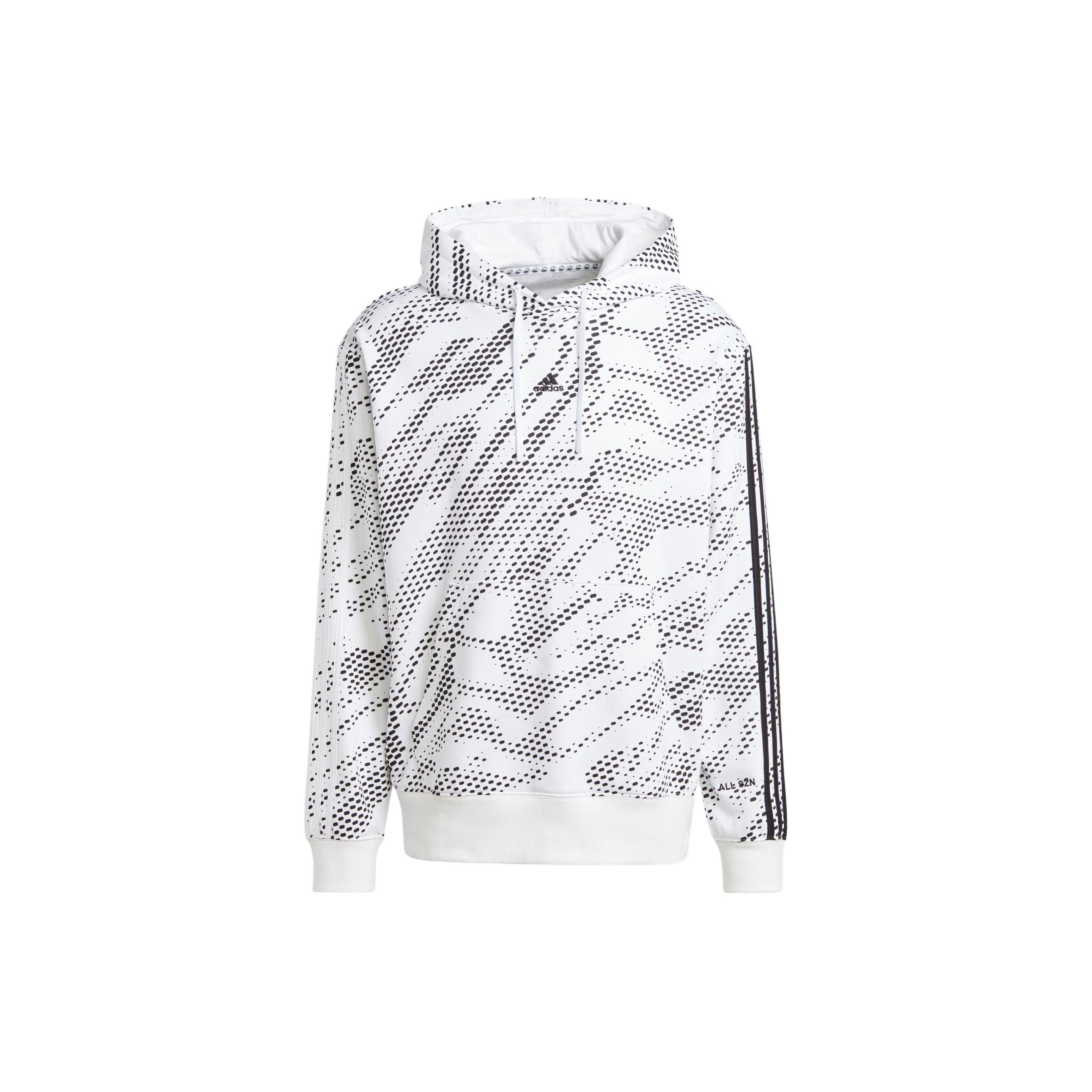 Adidas All Szn Snack Attack French Terry Pullover Hoodie White Unisex Streetwear IV7018 XL