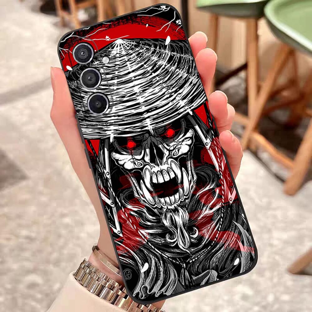 Japan Ghost Samurai Phone Case For Samsung S25 Edge 24 23 22 21 20 Ultra Plus Fe Galaxy A54 53 34 25 16 Silicon Cover