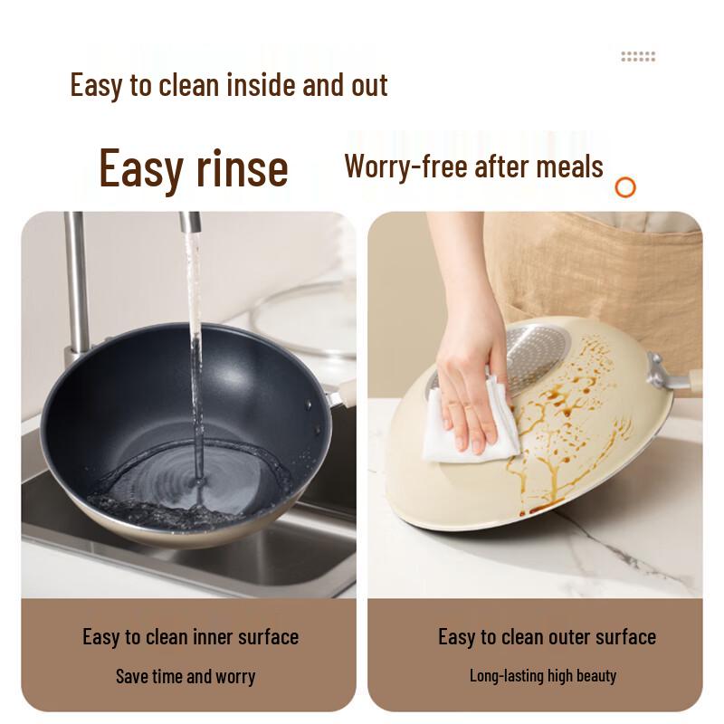 SUPOR Non-Stick Stir-Fry Wok with Visible Lid