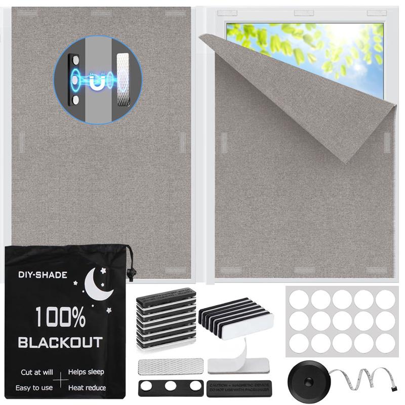 Copertura Oscurante 100% Tende Oscuranti Blocco Luce Più Oscuro Pellicola Privacy Anti Sguardo Casa Casa Vetro Colorato Tessuto Tenda Portatile Camera da Letto