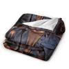 Warm Soft Blanket Camping Sam Winchester Supernatural Throw Blanket  Flannel Bedspread For Couch Chair Sofa Bed Sofa Bed Cover