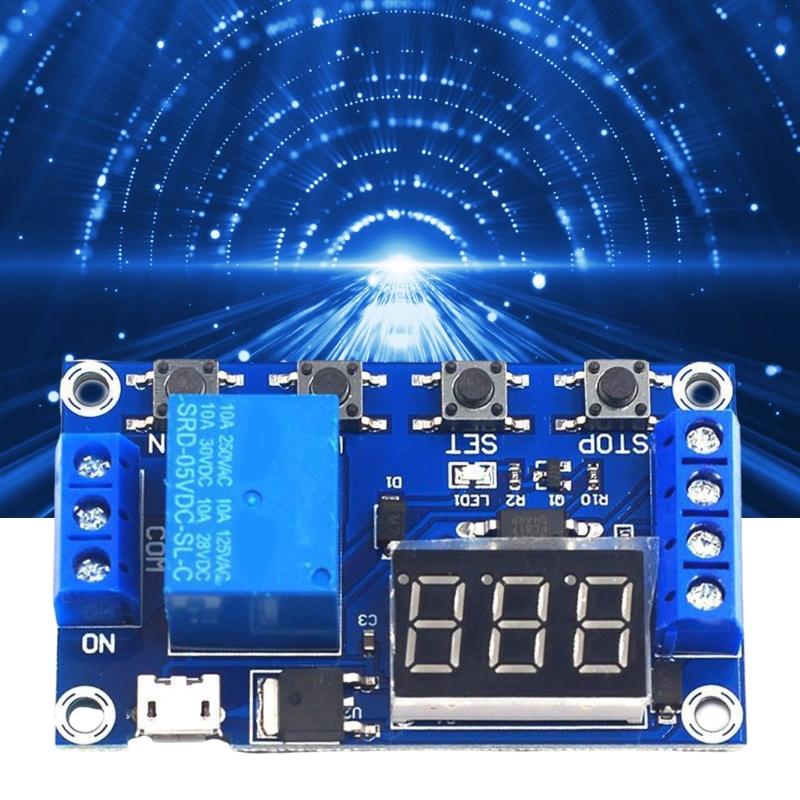 Programmable Relays Timer DC6-30V Timer Relays Module with Adjustable OP CLLOP Parameters for Industrial Applications
