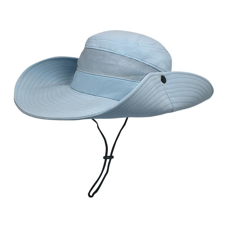 Outdoor Sun Hat Men Women Large Brim Fisherman Cap With Uv Protection For Beach Fishing
