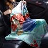 1pc Little Mermaid Name blanket Lightweight Flannel Throw for Sofa Bed Travel Camping Livingroom Office Couch Chair