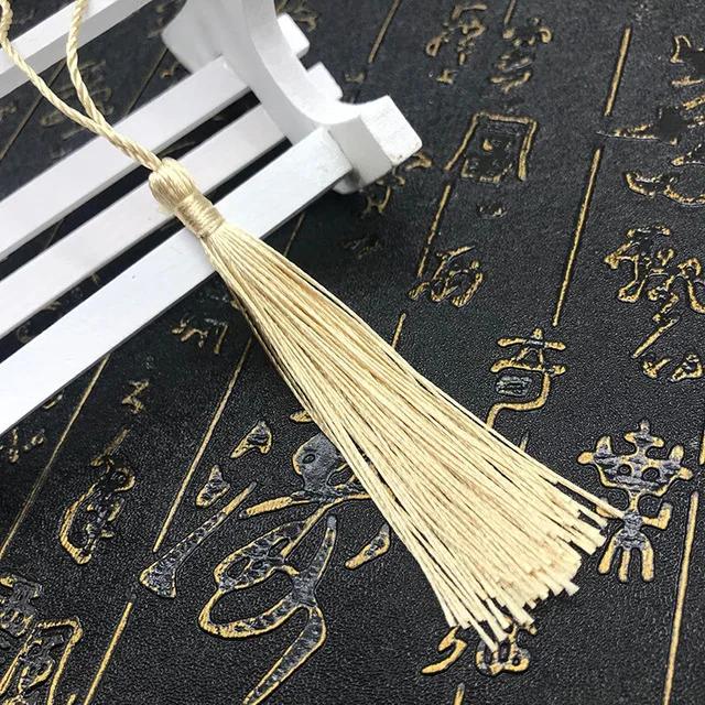 10~80Pcs Bookmark Tassels Fringe Brush Handmade Soft Craft Mini Tassels with Loops for DIY Crafts Jewelry Making Accessories