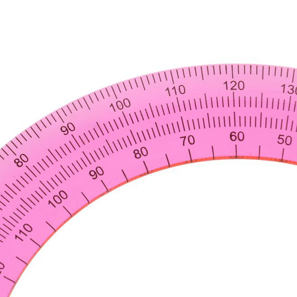 180 Degrees Math Protractors Translucent Plastic Protractor Angle   Measurement